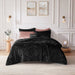 Felicia - Twin Duvet Cover Set - Black - Simple Home Plus