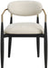 Riccio - Fabric Dining Arm Chair (Set of 2) - Black And Gold Frame - Simple Home Plus