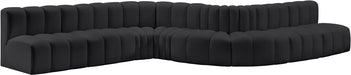 Arc - Faux Leather 8 Piece Curved Modular Sofa - Simple Home Plus