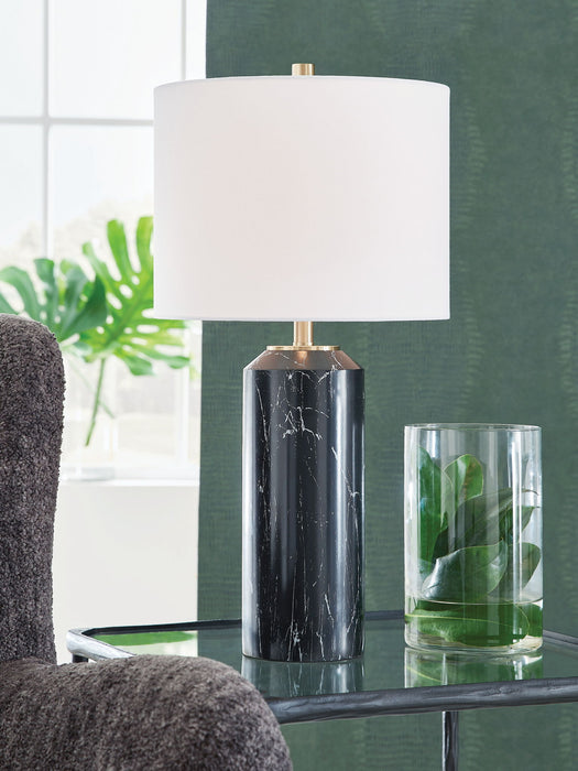Hanzila - Poly Table Lamp - Black / Gold Finish - Simple Home Plus
