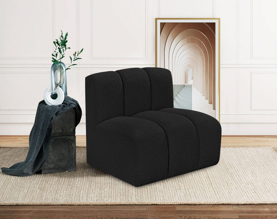 Arc - Boucle Fabric Straight Chair - Simple Home Plus