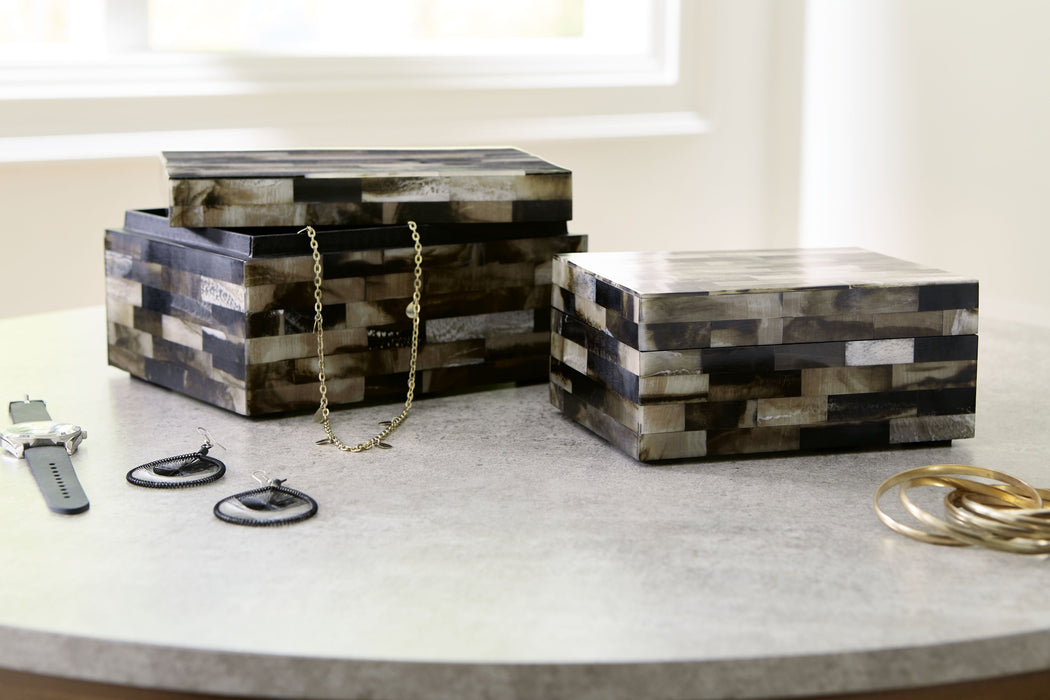 Ellford - Black / Brown / Cream - Box Set (Set of 2) - Simple Home Plus