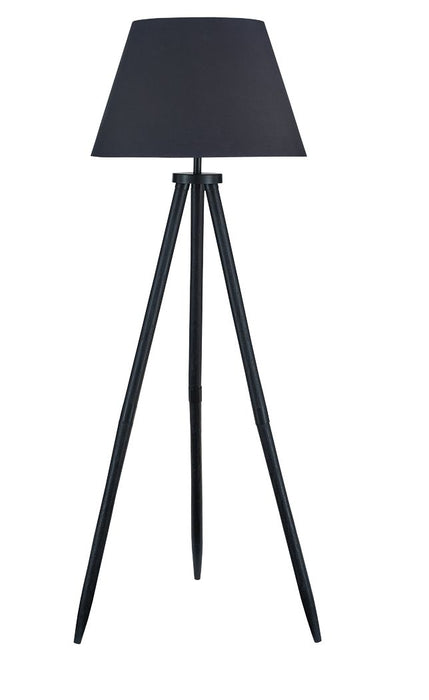 Orhan - Wood Floor Lamp - Black - Simple Home Plus