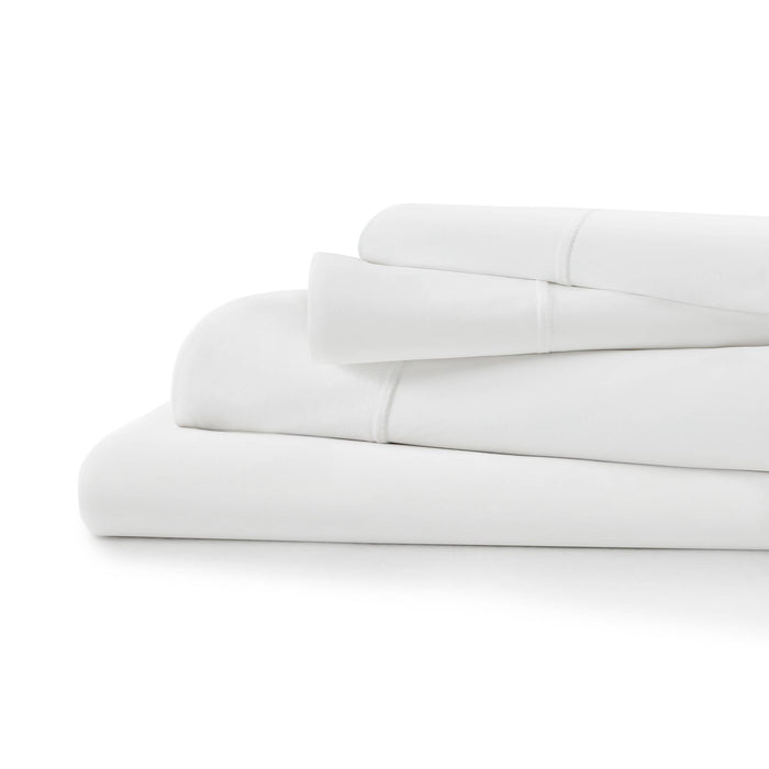 King Stretch Jersey Sheet Set - White