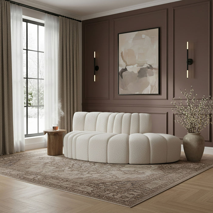 Arc - Boucle Fabric 3 Piece Modular Sofa - Simple Home Plus