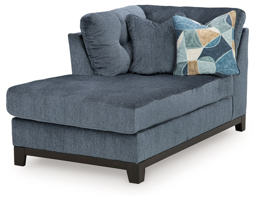 Maxon Place - Laf Corner Chaise - Navy - Simple Home Plus