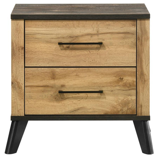 Kaywood - 2-Drawer Nightstand Bedside Table - Natural Pine - Simple Home Plus