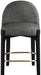 Torino - Counter Stool With Brushed Black Base - Simple Home Plus