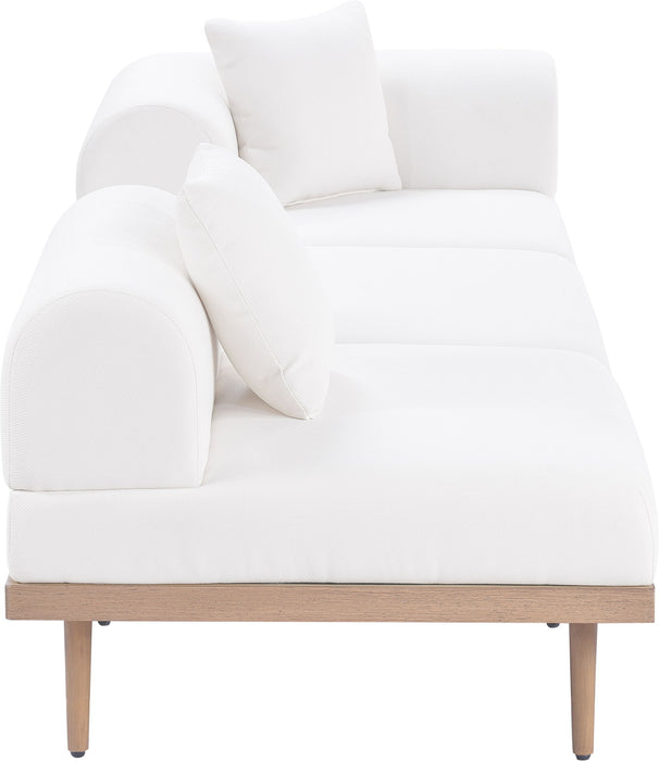 Laguna - 3 Piece Upholstered Outdoor Patio Modular Sofa With Backless Seat And 1 Arm - Simple Home Plus