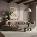 Rummi - Velvet Performance Fabric Upholstered 4 Piece Modular Sectional With Reverse Corner Chair - Simple Home Plus