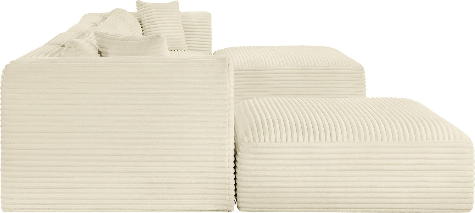 Shaggy - 6 Piece Modular Sectional With 2 Ottomans - Simple Home Plus