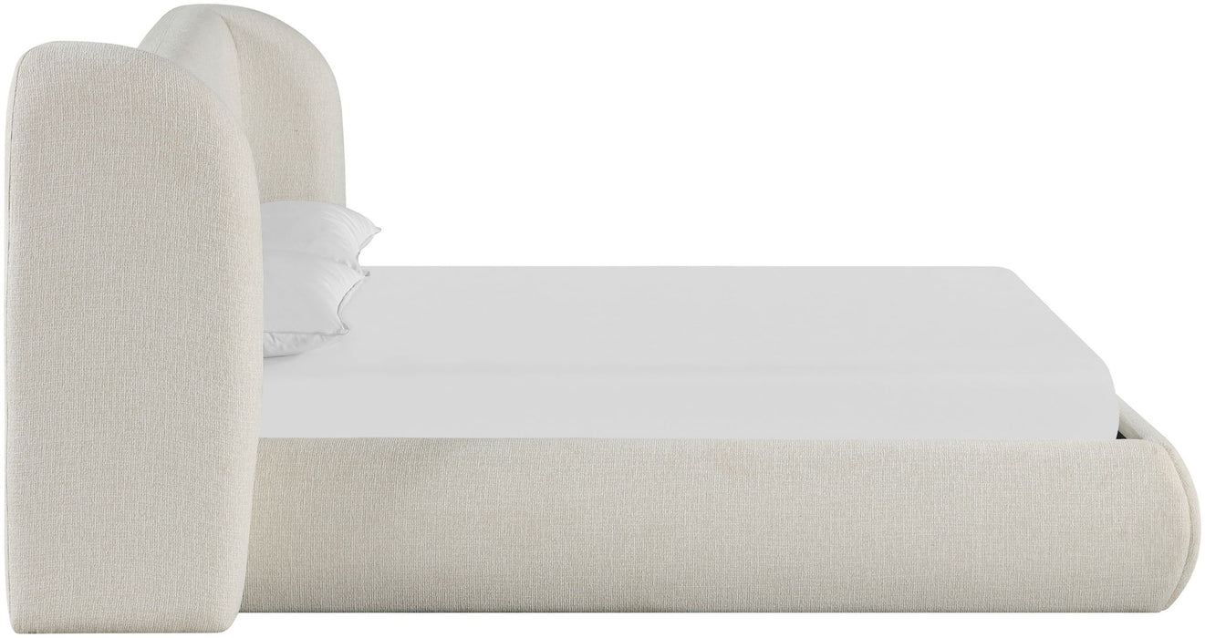 Elowen - Chenille Fabric Upholstered Bed - Simple Home Plus