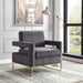 Noah - Accent Chair with Gold Legs - Simple Home Plus