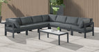 Nizuc - Outdoor Patio 7 Piece Modular Sectional With Gray Frame - Simple Home Plus