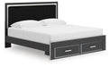 Zuraleus - Upholstered Panel Platform Storage Bed - Simple Home Plus