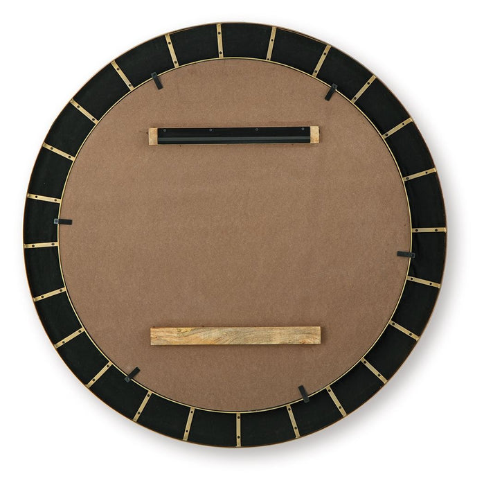 Corinsworth - Accent Mirror - Charcoal / Brass Finish - Simple Home Plus