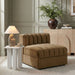 Rummi - Velvet Performance Fabric Upholstered Modular Armless Chair - Simple Home Plus