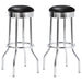 Retro - Upholstered Metal Swivel Bar Stool (Set of 2) - Simple Home Plus