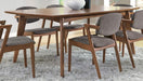 Malone - Rectangular Wood Dining Table - Dark Walnut - Simple Home Plus