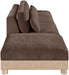 Turin - Chenille Fabric Upholstered Modular Sectional - Brown - Simple Home Plus
