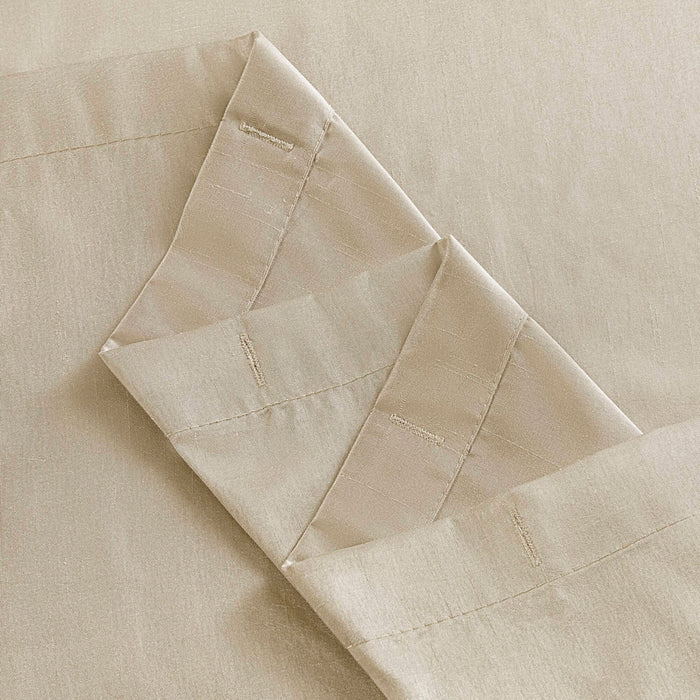 Laurel - Tufted Semi-Sheer Shower Curtain - Ivory - Simple Home Plus