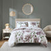 Alice - Queen Floral Comforter Set With Bed Sheets - Mauve - Simple Home Plus