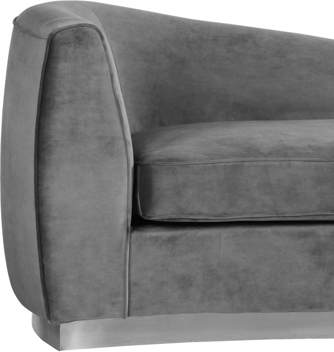 Julian - Chaise with Chrome Base - Simple Home Plus