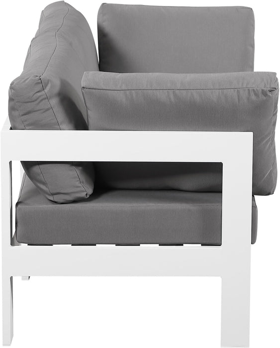 Nizuc - Outdoor Patio 2 Seat Modular Sofa With White Frame - Simple Home Plus