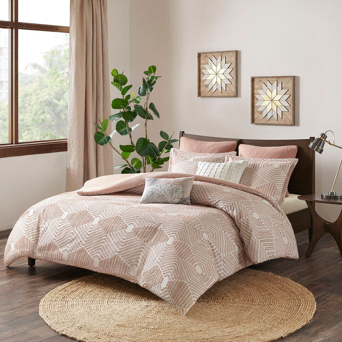 Ellipse - Duvet Cover Set - Blush - Simple Home Plus