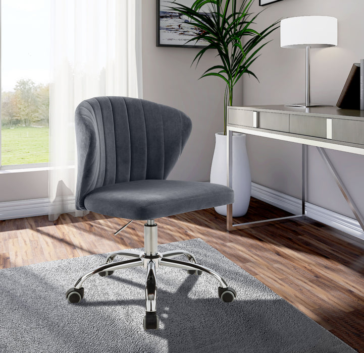 Finley - Office Chair with Chrome Legs - Simple Home Plus
