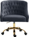 Arden - Office Chair with Gold Legs - Simple Home Plus