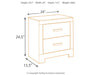Culverbach - Gray - Two Drawer Night Stand - Simple Home Plus