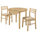 Bucknell - 3 Piece Round Drop Leaf Dining Table Set - Simple Home Plus
