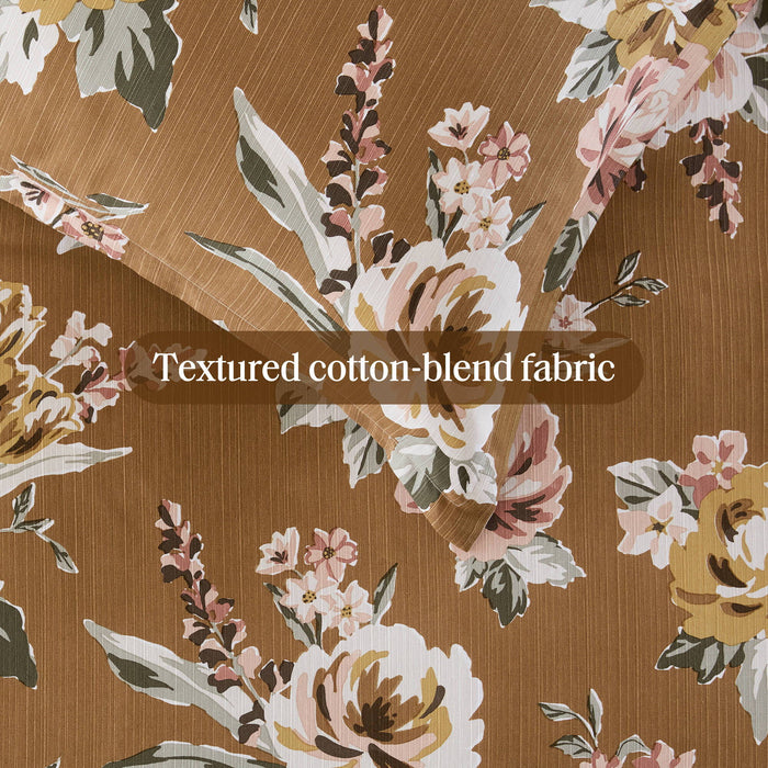 Salara - Queen Comforter Set - Terracotta - Simple Home Plus