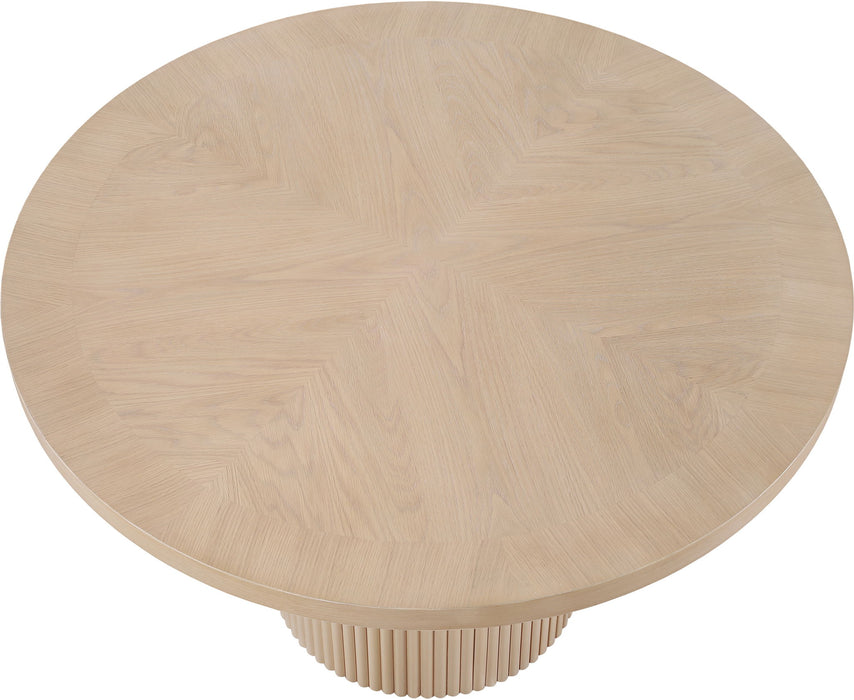 Belinda - Wood Oak Veneer Dining Table - Simple Home Plus
