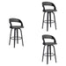 Shelly - 26" Counter Height Swivel Bar Stool With Black Frame - Simple Home Plus