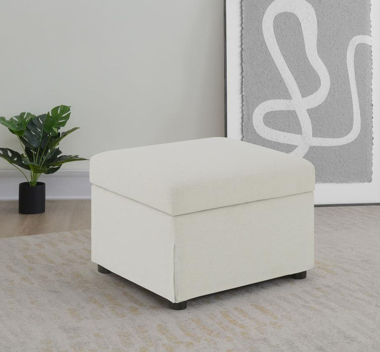 Winter - Upholstered Hydraulic Lift Top Storage Ottoman - Simple Home Plus