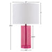 Neonova - Glass Table Lamp - Pink - Simple Home Plus