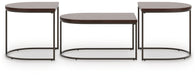Vanmore - Dark Brown - Occasional Table Set (Set of 3) - Simple Home Plus