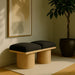 Pavilion - 2 Piece Modular Bench With Natural Base - Simple Home Plus