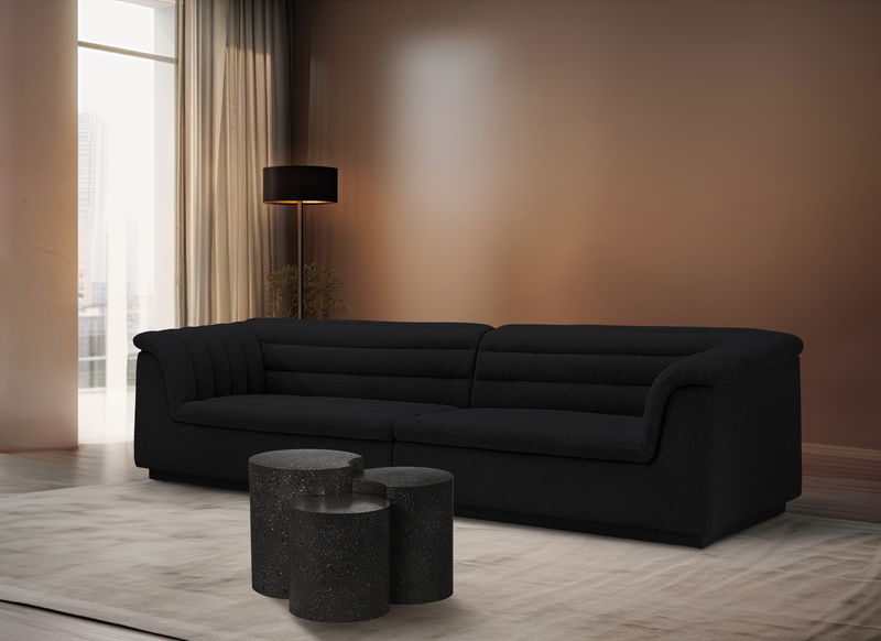 Dimple - 20" 3 Piece Modular End Table - Terazzo Finish