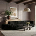 Rummi - Velvet Performance Fabric Upholstered 4 Piece Modular Sectional With Reverse Corner Chair - Simple Home Plus