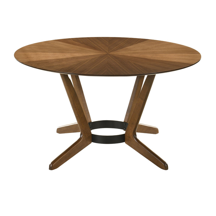 Santana - Round Wood Dining Table - Simple Home Plus