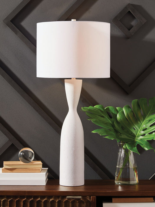Davinford - White - Poly Table Lamp - Simple Home Plus
