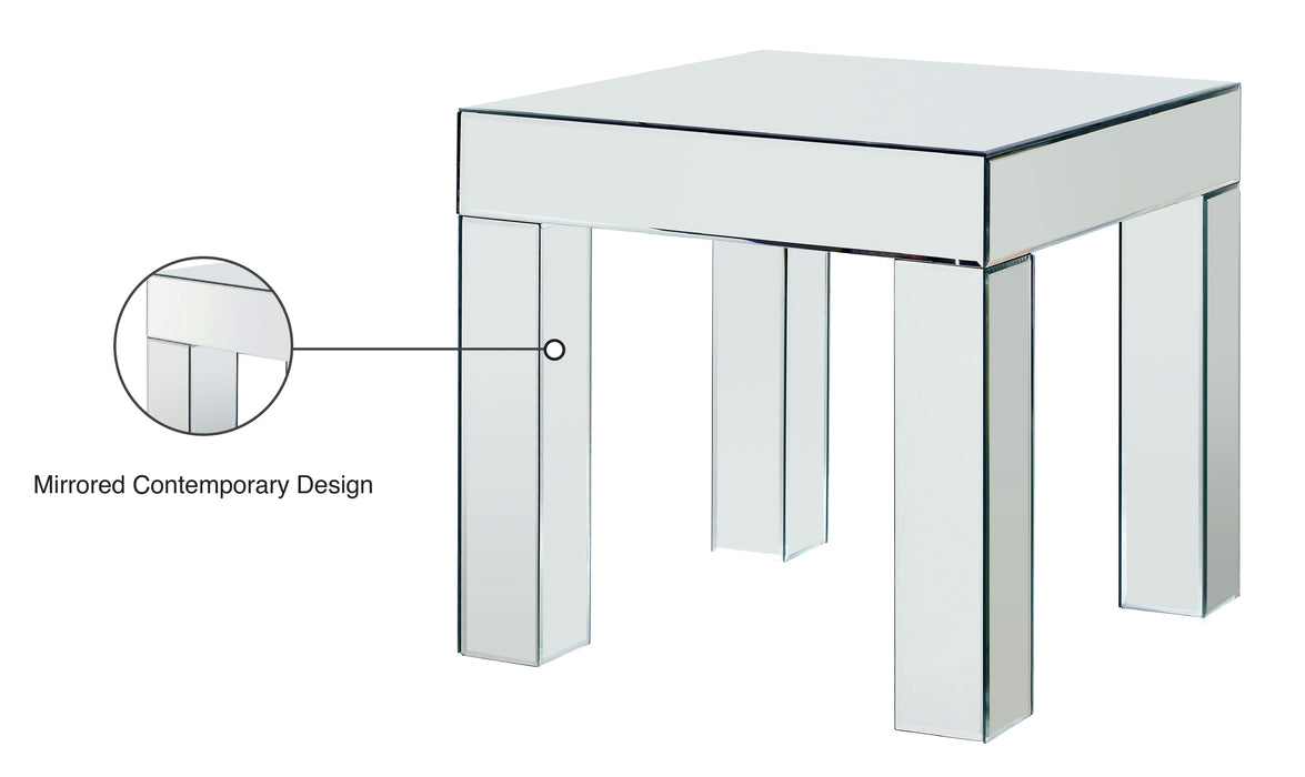 Lainy - End Table - Pearl Silver - Simple Home Plus