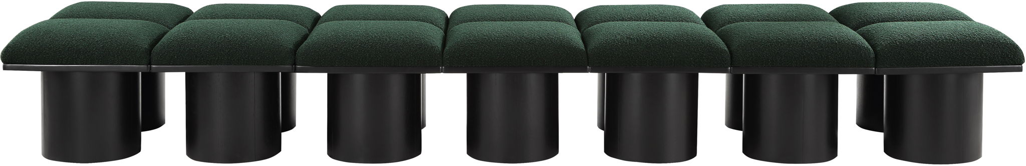 Pavilion - 14 Piece Modular Bench With Black Base - Simple Home Plus