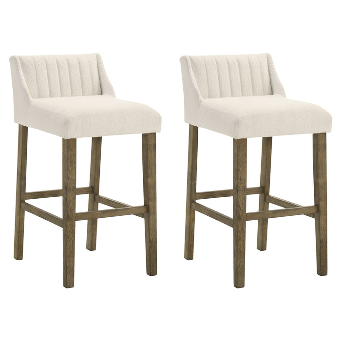 Fauna - Modern Transitional Wood Bar Height Kitchen Bar Stool - Simple Home Plus