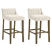 Fauna - Modern Transitional Wood Bar Height Kitchen Bar Stool - Simple Home Plus