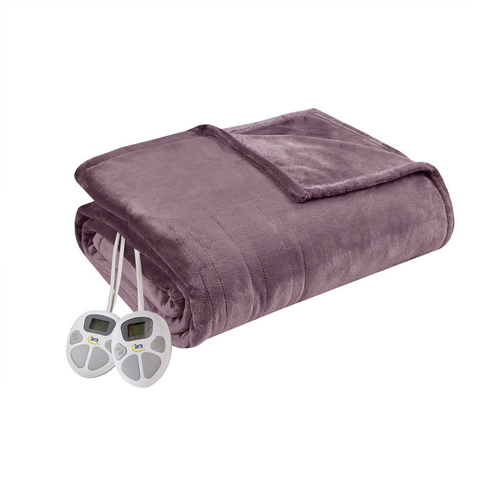 King Heated Blanket - Purple