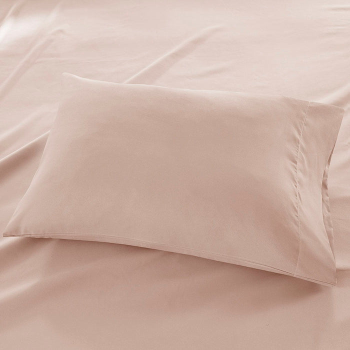 Twin Long All Season Moisture Wicking Lightweight Sheet Set - Blush